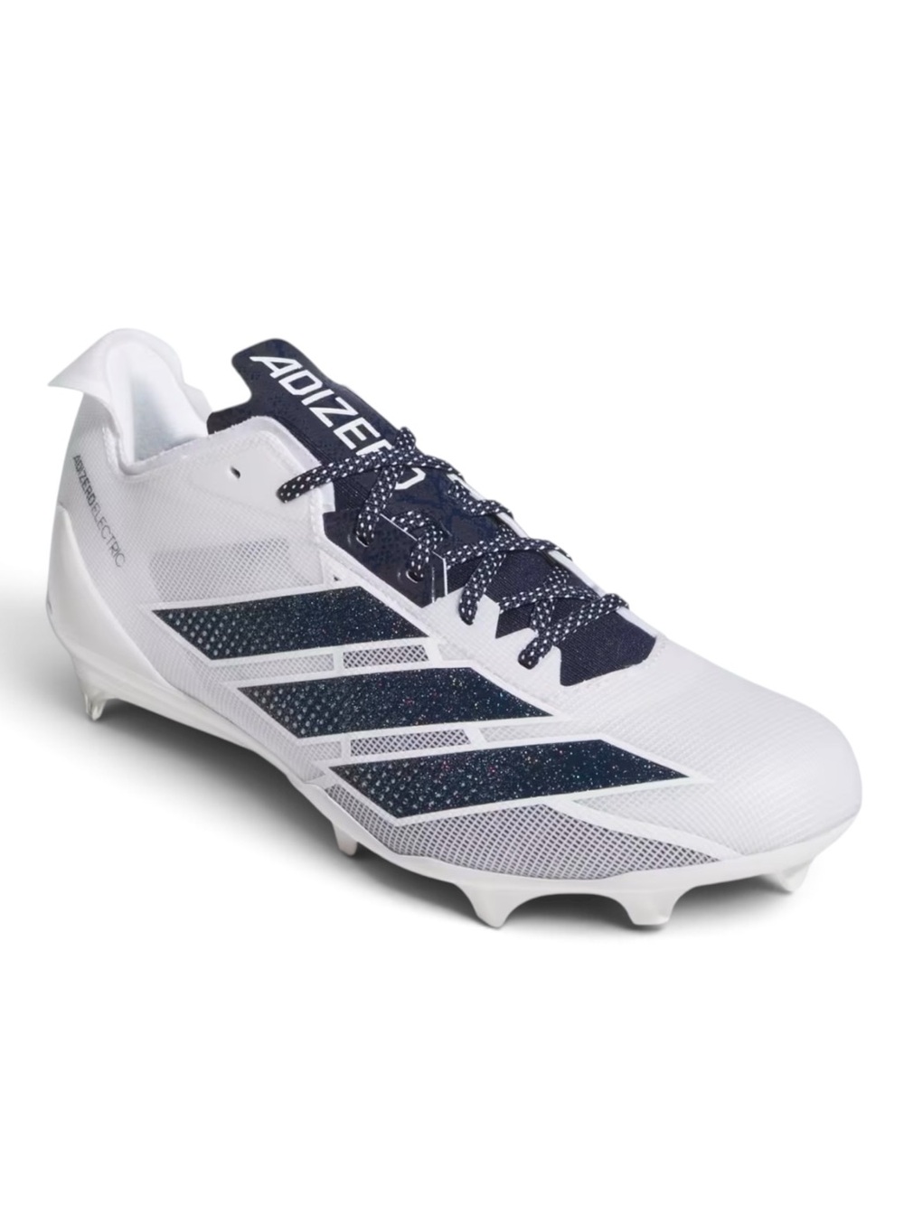 NEW Adidas Adizero Electric Football Cleats Cloud White/Navy Blue 2 Men’s 15 NWT